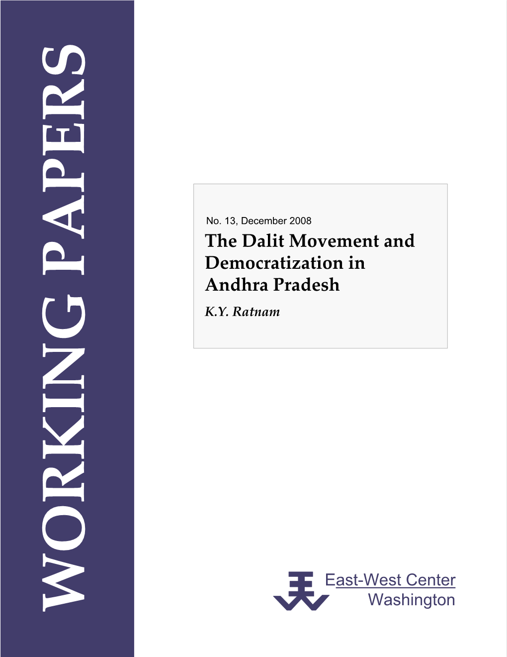 The Dalit Movement and Democratization in Andhra Pradesh