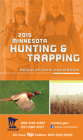 2015 Hunting Regs.Indd
