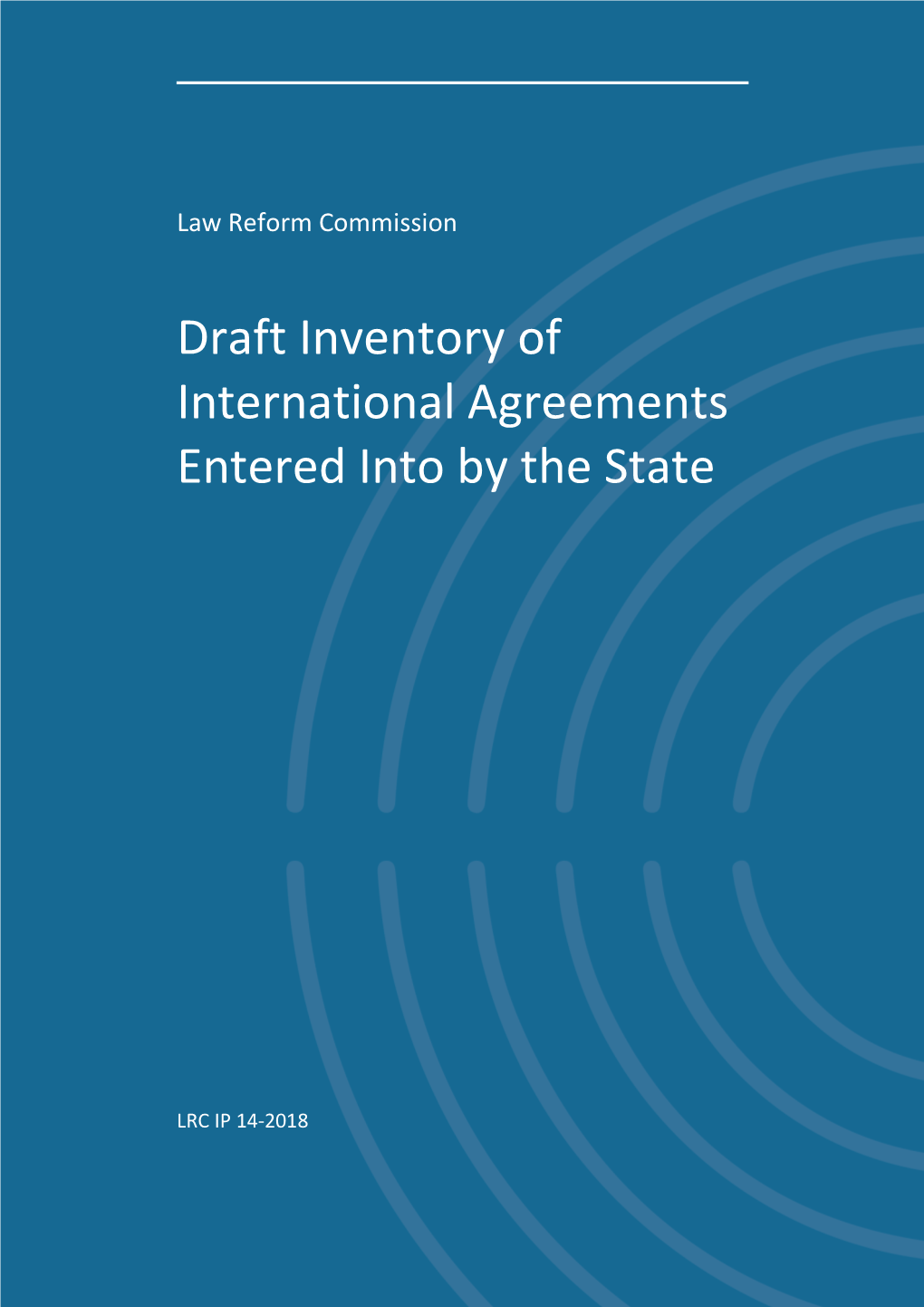Draft Inventory of International Agreements Entered Into by the State