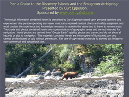 2020 Plan a Cruise to Desolation Sound, the Discovery Islands, And