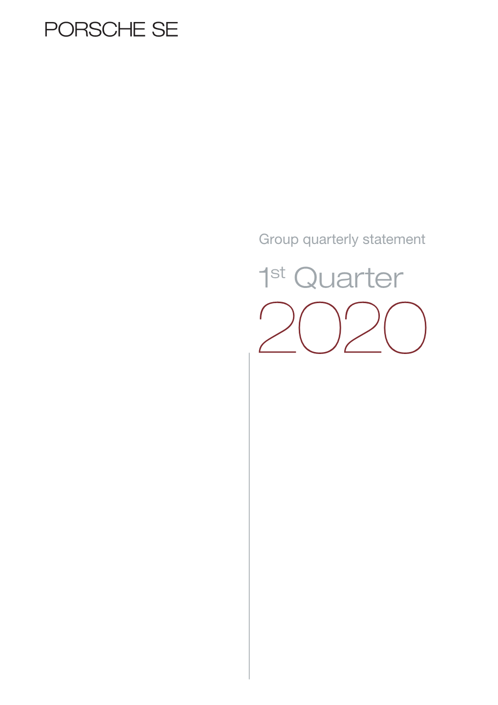 Group Quarterly Statement 1St Quarter 2020