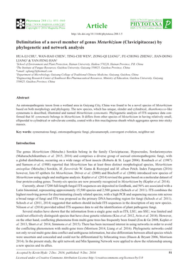 By Phylogenetic and Network Analysis