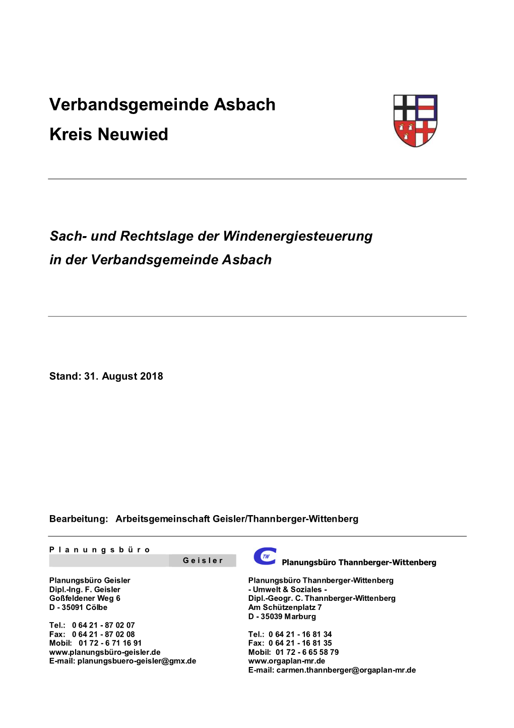 Verbandsgemeinde Asbach Kreis Neuwied