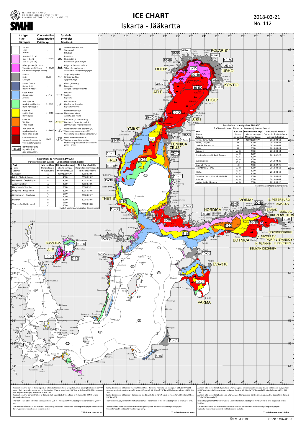 ICE CHART Iskarta