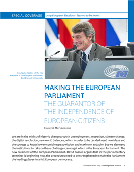 Making the European Parliament the Guarantor of the Independence of European Citizens