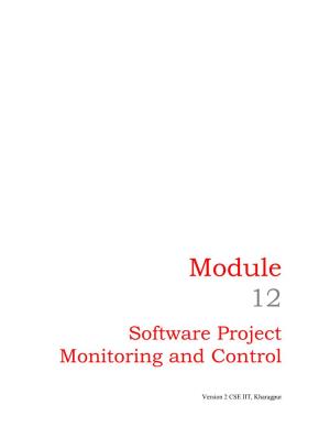 Software Project Monitoring and Control
