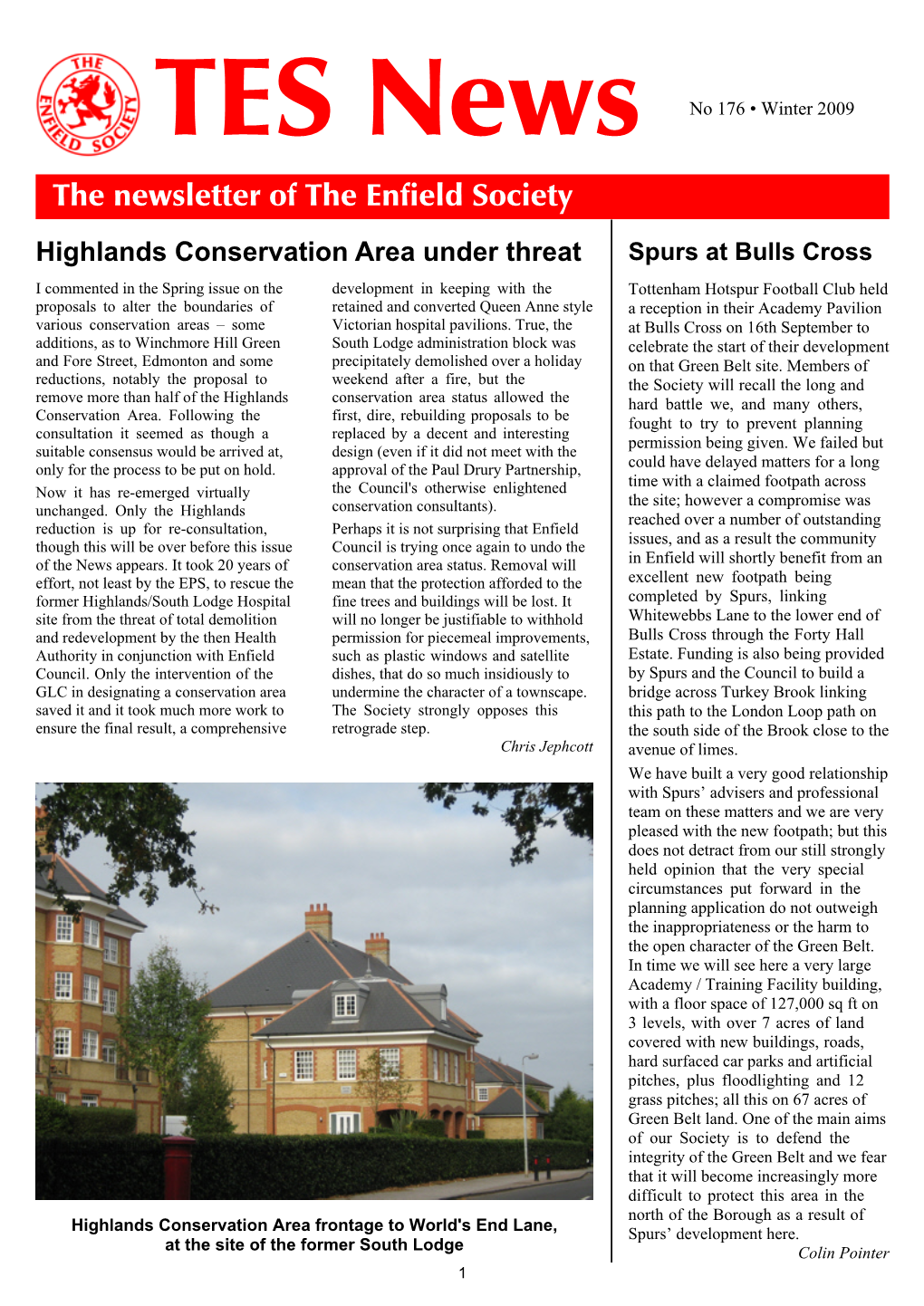 The Newsletter of the Enfield Society