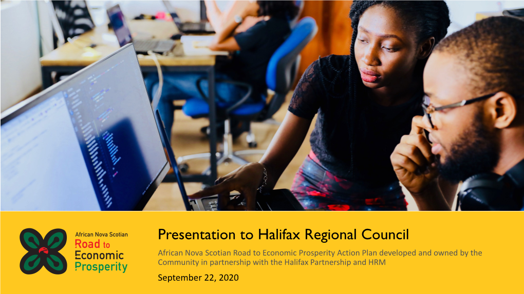 Presentation to Halifax Regional Council