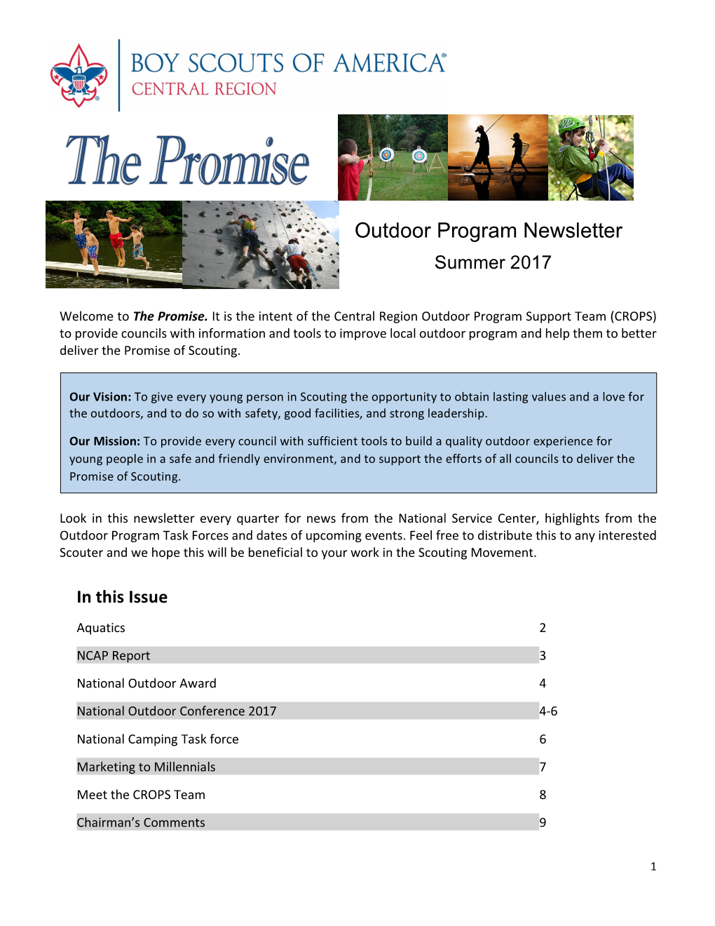 Promise Newsletter Summer 2017
