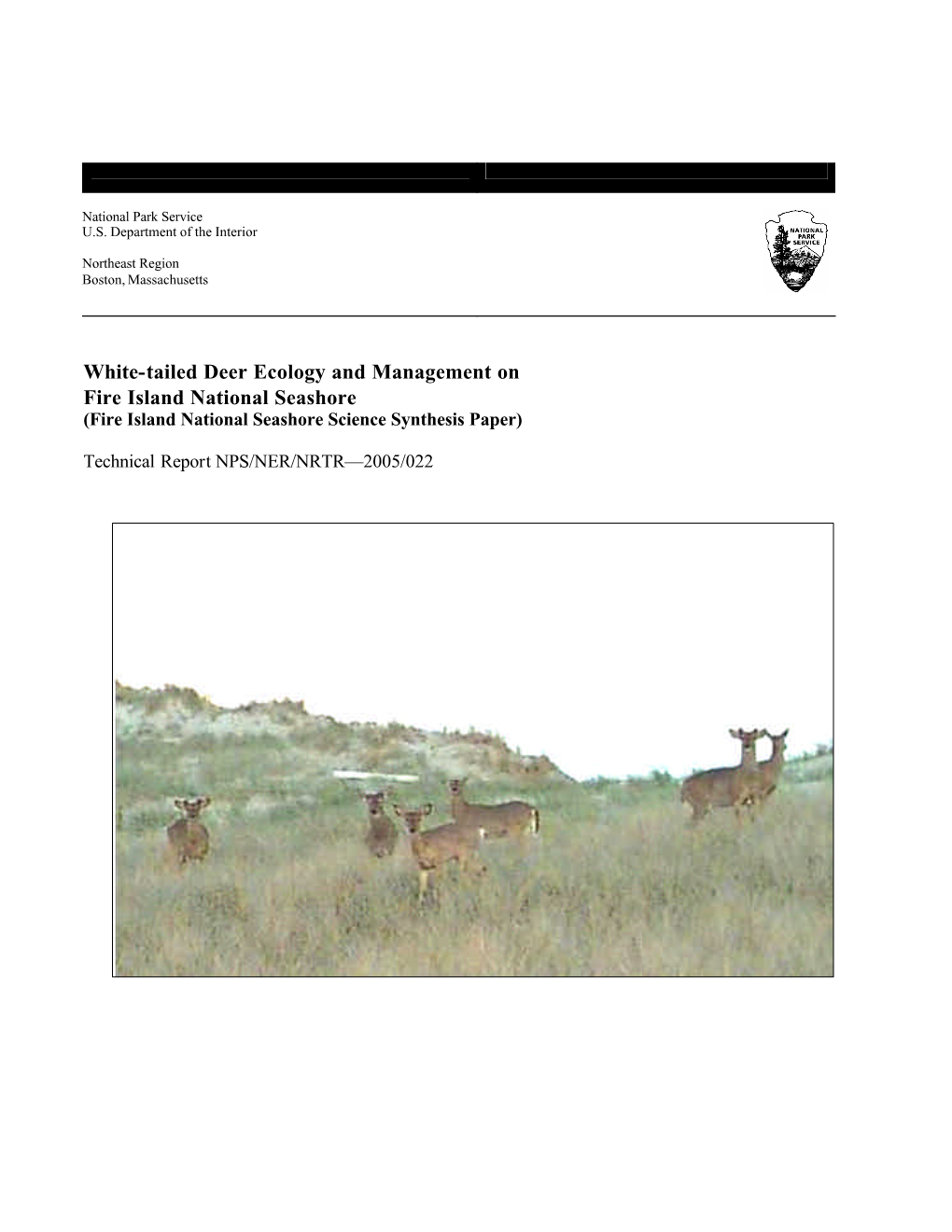 White-Tailed Deer Ecology and Management on Fire Island National Seashore (Fire Island National Seashore Science Synthesis Paper)