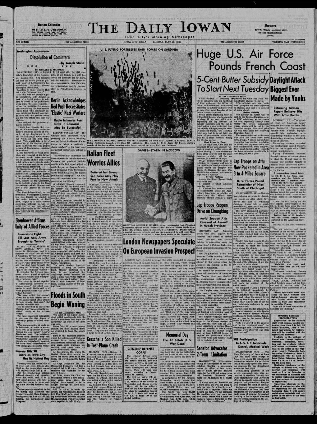 Daily Iowan (Iowa City, Iowa), 1943-05-30
