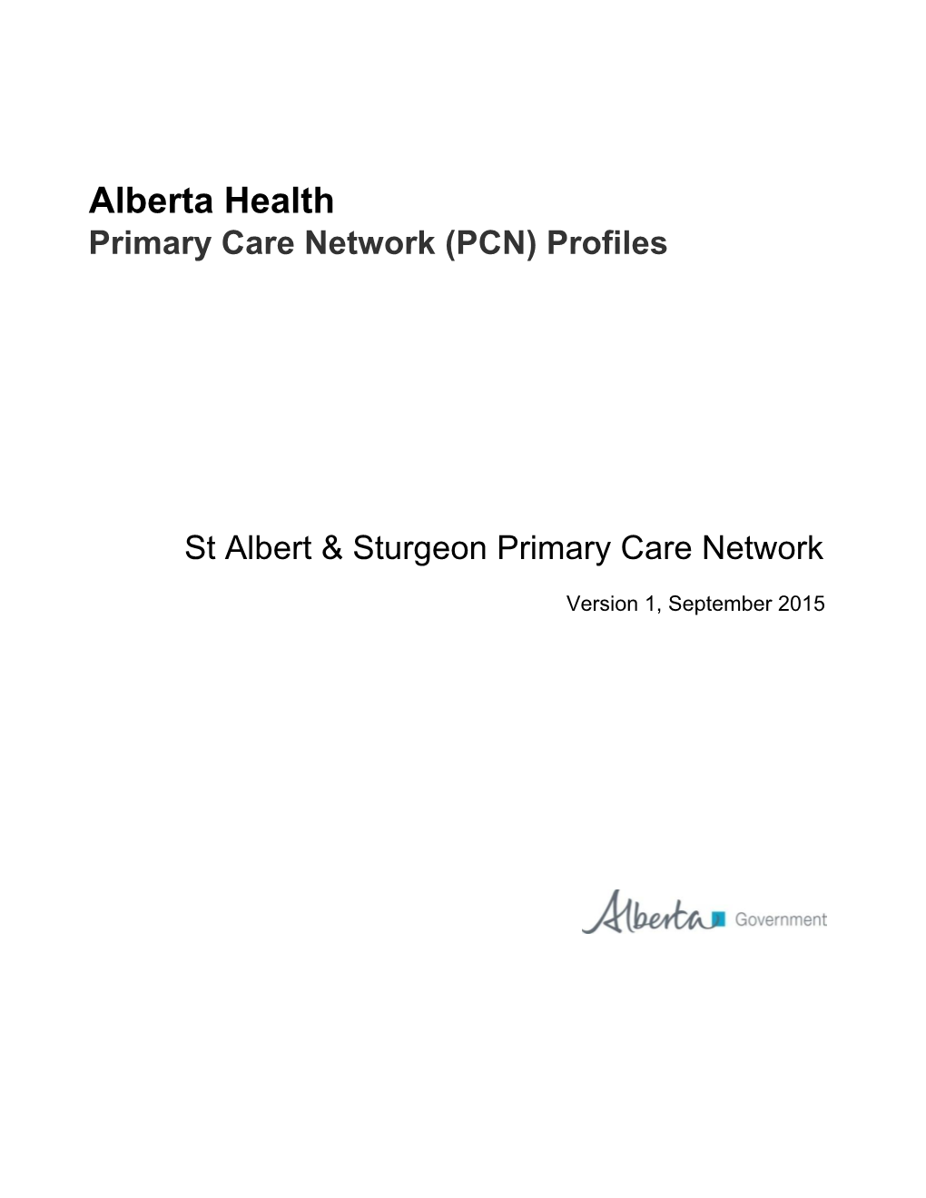 St Albert & Sturgeon Primary Care Network