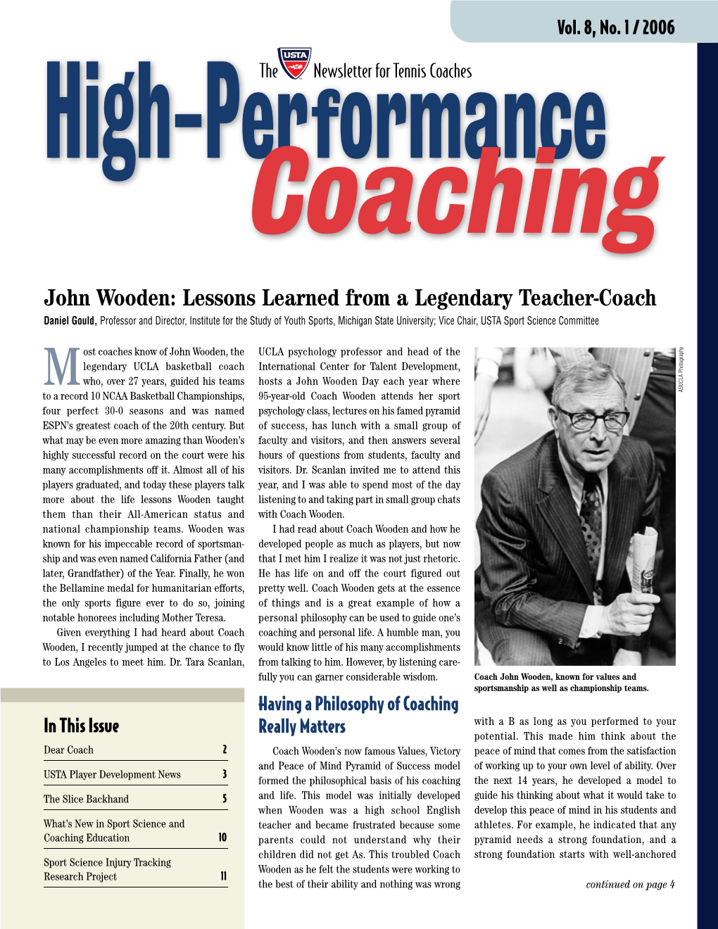 John Wooden: Lessons Learned from a Legendary Teacher-Coach