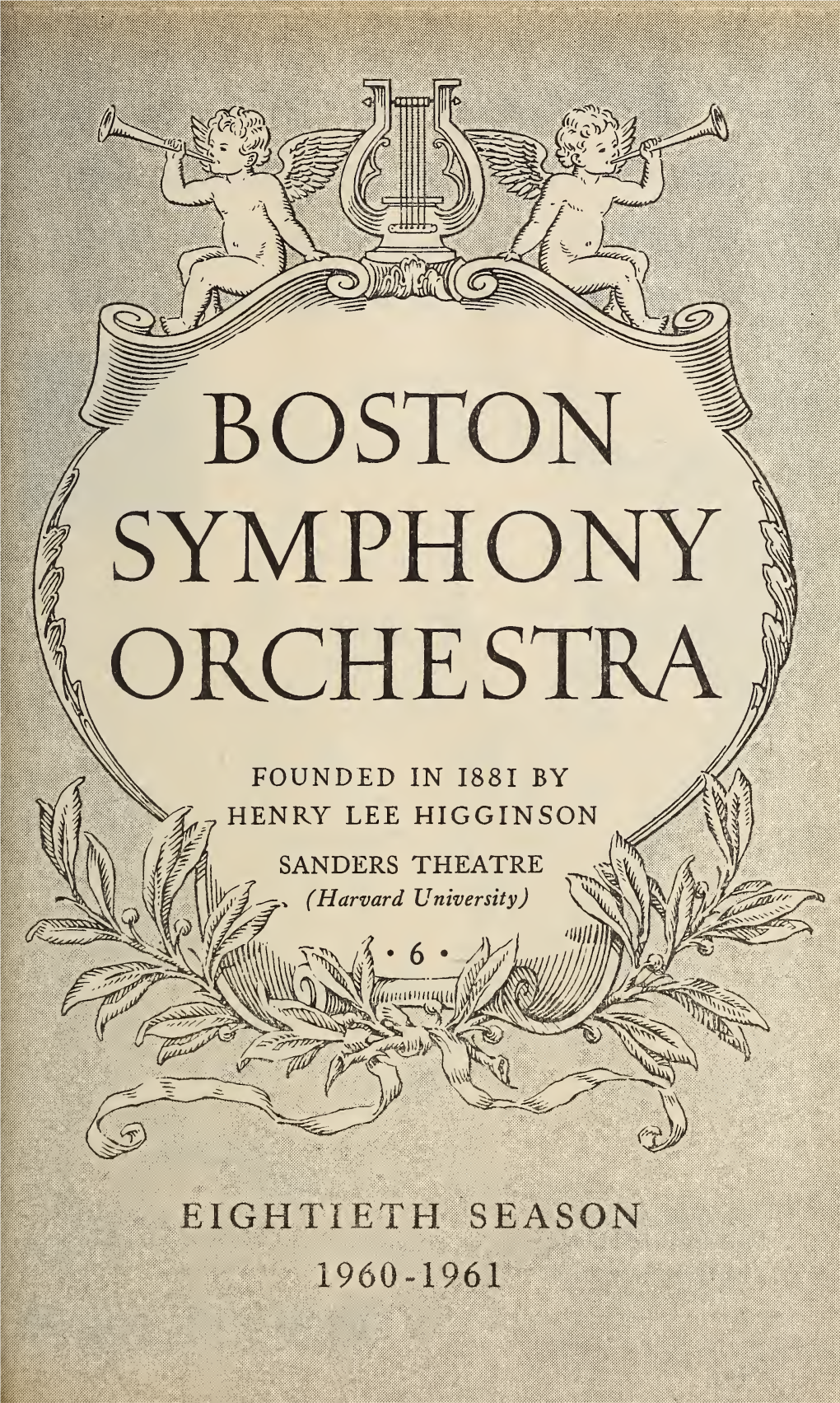 Boston Symphony Orchestra Concert Programs, Season 80, 1960-1961