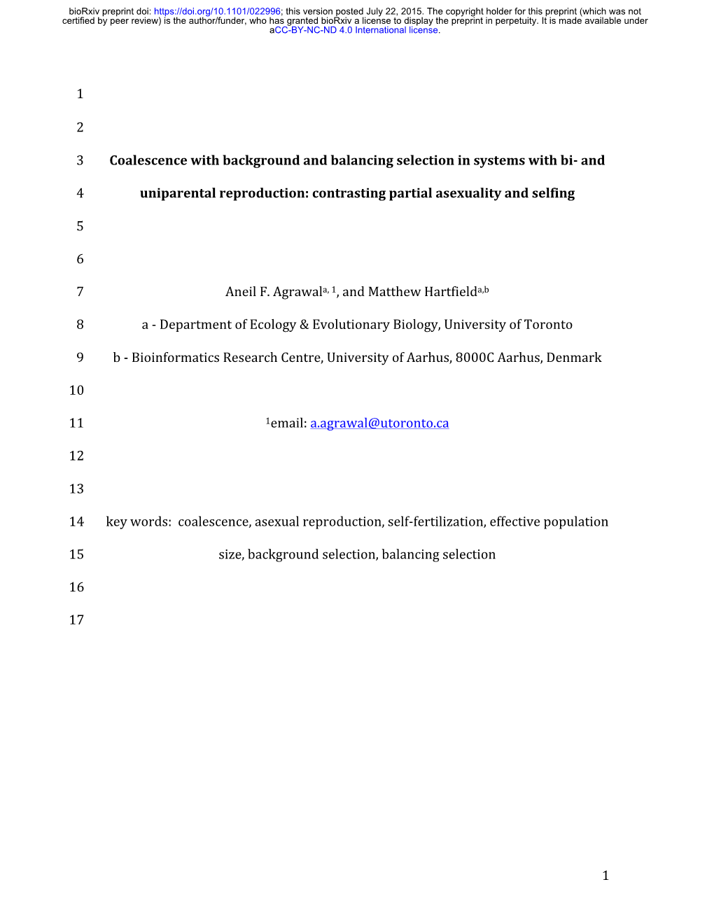 Coalescence with Background and Balancing Selection in Systems with Bi- And