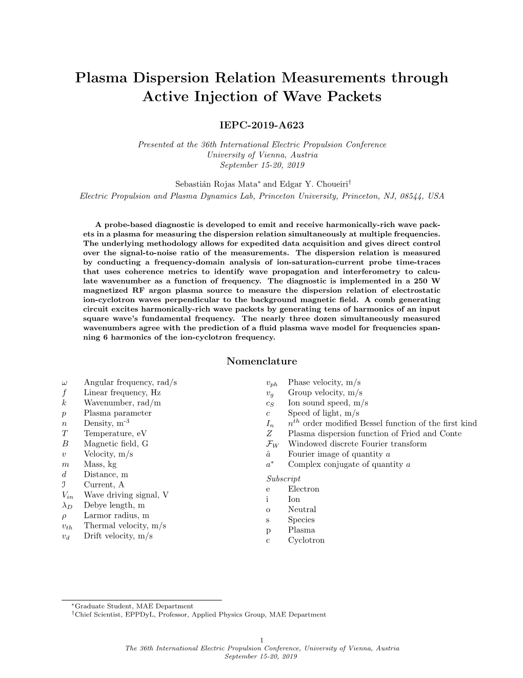 Plasma Dispersion Relation Measurements Through Active Injection of Wave Packets