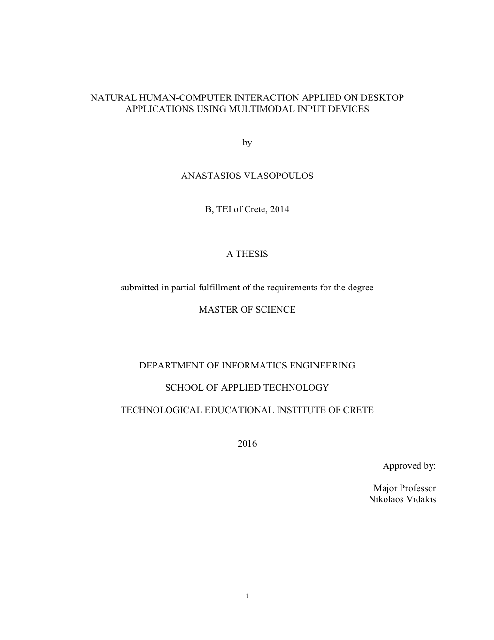 Msc Thesis Template Document