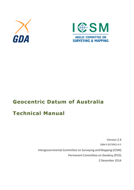 Geocentric Datum of Australia Technical Manual V.2.4