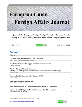 European Union Foreign Affairs Journal