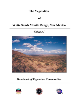 The Vegetation of White Sands Missile Range, New Mexico1