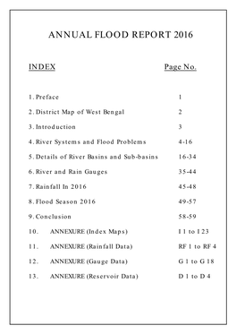 Annual Flood Report 2016