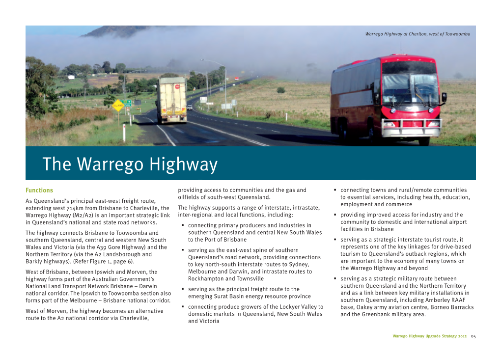 Warrego Highway Upgrade Strategy 2012 05 Figure 1