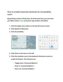 How to Enable Keyboard Shortcuts for Accessibility Zoom