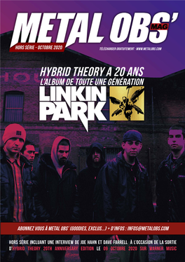 Hybrid Theory a 20 ANS L’Album De Toute Une Génération
