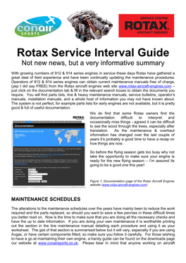 Rotax Service Interval Guide Not New News, but a Very Informative Summary