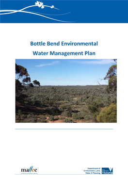 Bottle Bend Environmental Water Management Plan