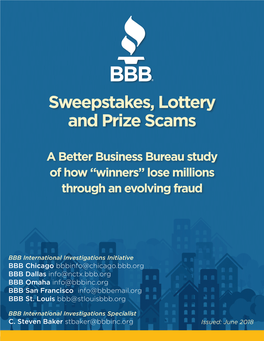 Sweepstakes, Lottery and Prize Scams