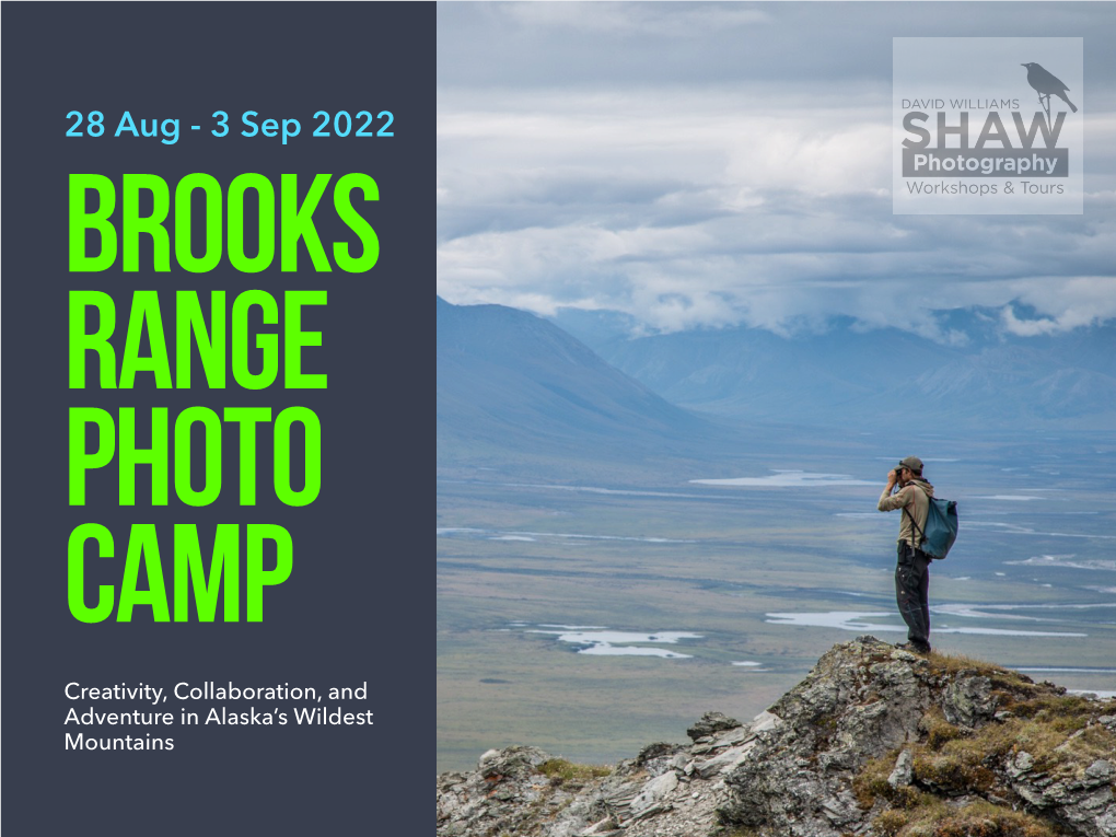 Brooks Range Photo Camp