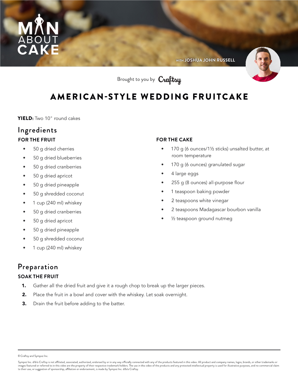 American-Style Wedding Fruitcake