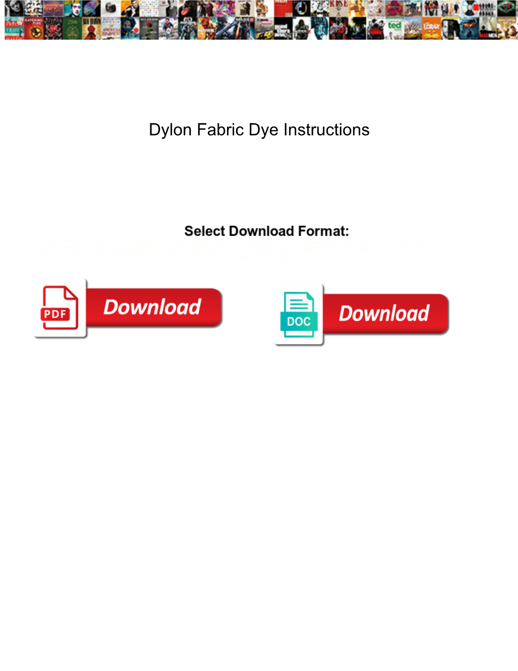Dylon Fabric Dye Instructions