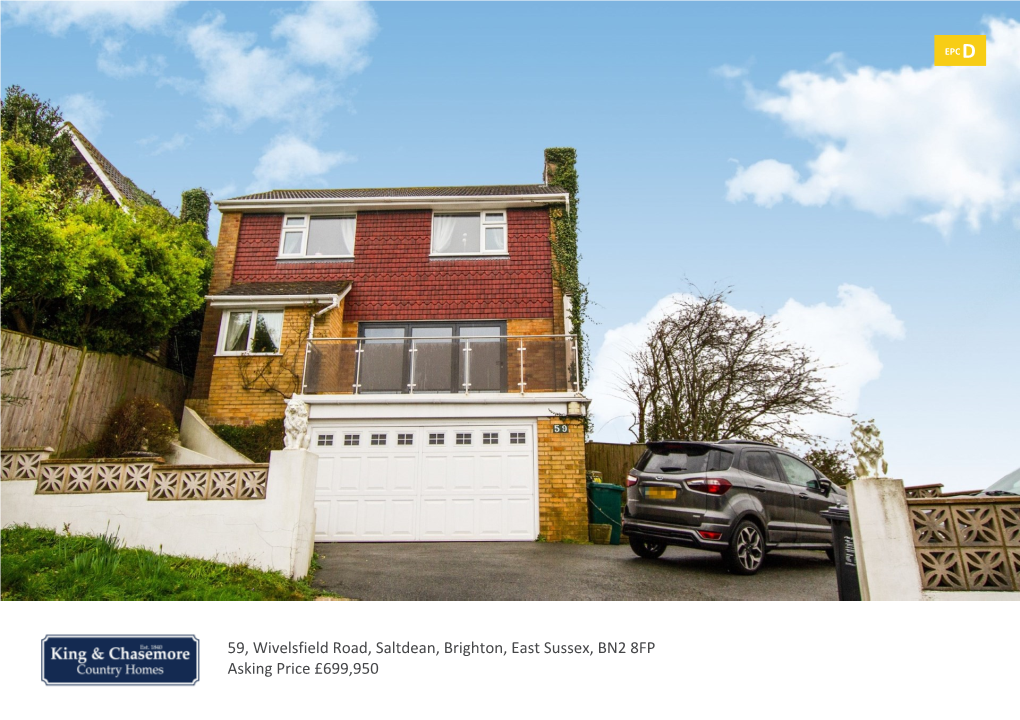 59, Wivelsfield Road, Saltdean, Brighton, East Sussex, BN2 8FP Asking Price £699,950