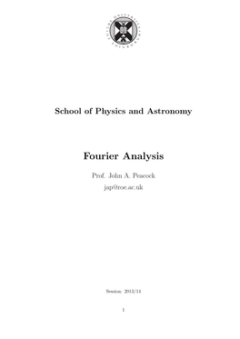 Fourier Analysis