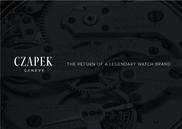 The Return of a Legendary Watch Brand Genève History Genève