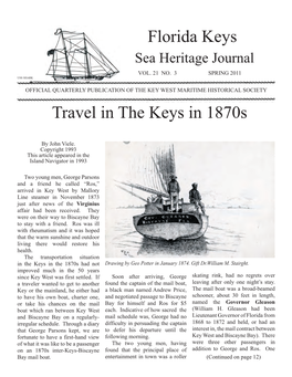 Florida Keys Travel in the Keys in 1870S