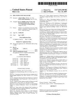 (12) United States Patent (10) Patent No.: US 7,615,349 B2 Riker Et Al