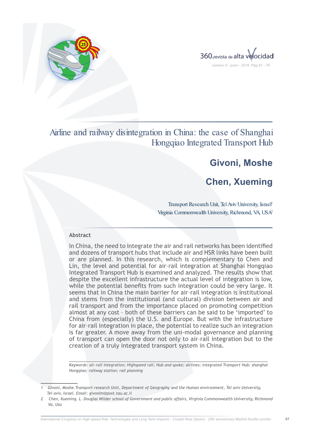 The Case of Shanghai Hongqiao Integrated Transport Hub