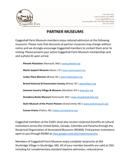 Partner Museums