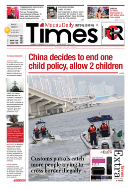 China Decides to End One Child Policy, Allow 2 Children