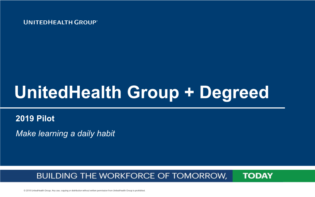 Unitedhealth Group + Degreed