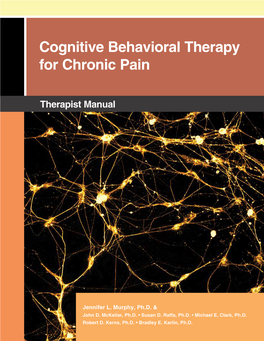 VA Cognitive Behavioral Therapy for Chronic Pain Manual