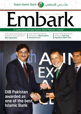 DIB Pakistan Awarded As One of the Best Islamic Bank Contents