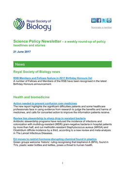 Royal Society of Biology News Health and Biomedicine