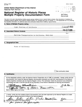 L ~ Li&lt;J! Multiple Property Documentation Form