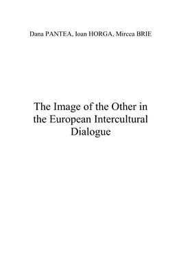 The Image of the Other in the European Intercultural Dialogue