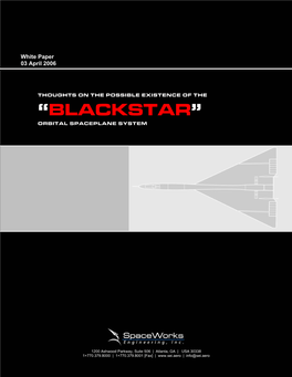 “Blackstar” Orbital Spaceplane System