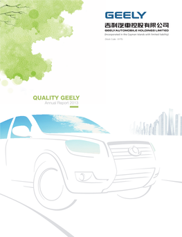 Annual Report 2013 QUALITY GEEL